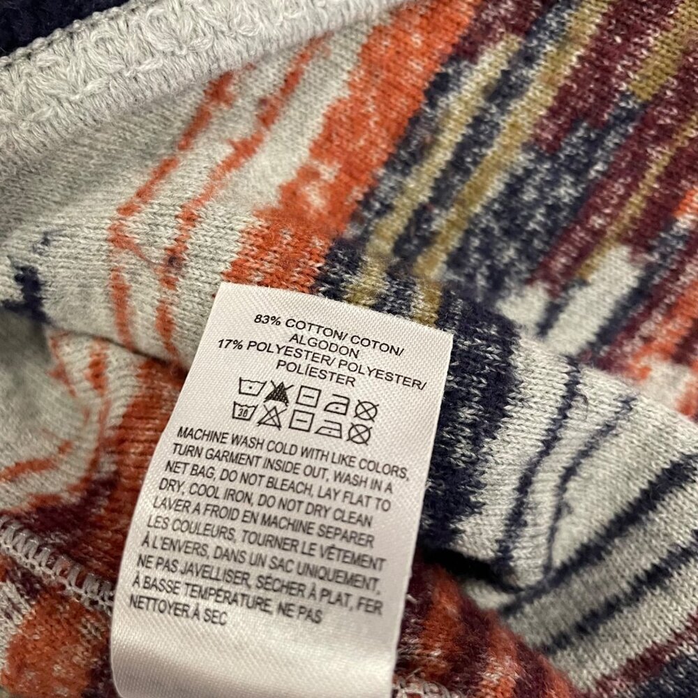 Lucky Brand Womens Open Front Cardigan Multicolor Textured Size Large - Picture 9 of 9